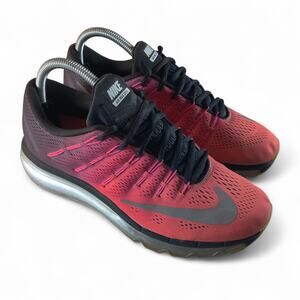 Nike Air Max Shoes Women's 8 Black Orange Pink Silver Cute Ombre Gym Running Gym